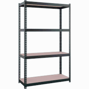 DESCRIPTION: (1) SHELVING UNIT BRAND/MODEL: LORELL #66963 INFORMATION: BLACK SIZE: 12" X 30" X 48" RETAIL$: $116.47 EA QTY: 1