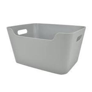 DESCRIPTION: (6) EASY ACCESS STORAGE BIN BRAND/MODEL: MAINSTAYS #MS33100012438101 INFORMATION: LIGHT GRAY RETAIL$: $8.18 EA QTY: 6