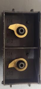 DESCRIPTION: (2) CARBIDE GROOVING INSERTS BRAND/MODEL: PH HORN RS114.0250.D2 T35 RETAIL$: 24.75 PER INSERT QTY: 2