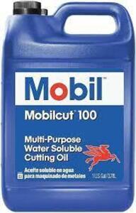 DESCRIPTION: (1) MULTI-PURPOSE WATER SOLUBLE CUTTING OIL BRAND/MODEL: MOBIL INFORMATION: MOBILCUT 100 SIZE: 1 GALLON RETAIL$: $50.12 EA QTY: 1