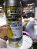 DESCRIPTION: (2) PAINT AND PRIMER ALL IN ONE BRAND/MODEL: RUST-OLEUM #249130 INFORMATION: SATIN NICKEL SIZE: 11 OZ RETAIL$: $11.48 EA QTY: 2 - 3