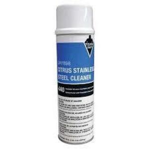 DESCRIPTION: (6) CITRUS STAINLESS STEEL CLEANER BRAND/MODEL: TOUGH GUY #24Y898 SIZE: 18 OZ RETAIL$: $6.30 EA QTY: 6