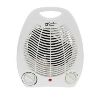 COMFORT ZONE COMPACT PORTABLE ELECTRIC SPACE HEATER PERSONAL FAN UNIT RETAILS FOR $26.95