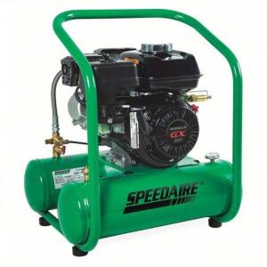 DESCRIPTION: (1) PORTABLE GAS AIR COMPRESSOR BRAND/MODEL: SPEEDAIRE/4GB42 INFORMATION: 1 STAGE, 4HP ENGINE, 4.6CFM @ 90PSI, LOCATED AT SHAPIRO METAL S