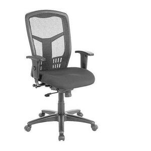 DESCRIPTION: (1) EXECUTIVE CHAIR BRAND/MODEL: LORELL/86205 INFORMATION: BLACK, ADJUSTABLE ARMS, LOCATED AT SHAPIRO METAL SUPPLY RETAIL$: $233.99 SIZE: