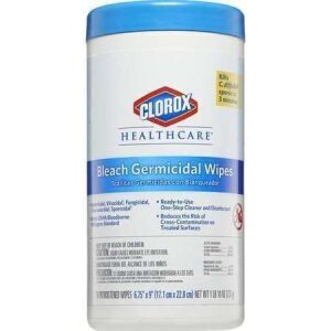 DESCRIPTION: (6) BLEACH GERMICIDAL WIPES BRAND/MODEL: CLOROX RETAIL$: $10.00 EA QTY: 6