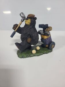 DESCRIPTION: (1) GOLFING BEAR STATUEQTY: 1