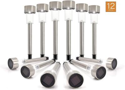 ETERNAL 12CT PACKOF SOLAR GARDEN LED PATHWAY LIGHTS RETAILS FOR $24.98