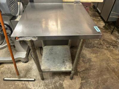 24" X 24" STAINLESS TABLE