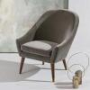 Jayana 30.3" Wide Faux Leather Armchair