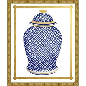 'Geometric Vase II' Framed Graphic Art Print