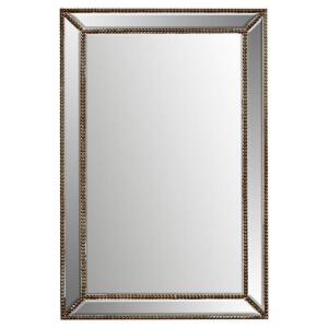 Baek Traditional Rectangle Glass/Wood Wall Mirror