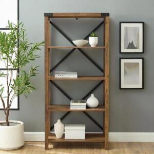 Francine 64" H x 30" W Etagere Bookcase