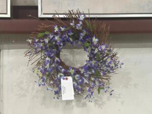 SPRING FORSYTHIA 22" WREATH