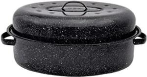 GRANITE WARE 10 LB. COVERED OVAL ROASTER RETAILS FOR $12.99