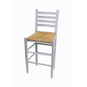 (2) - Carreras Wood Ladder Back 24" Bar Stool