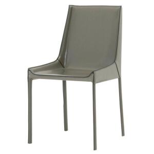 (2) - Galen Genuine Leather Upholstered Dining Chair