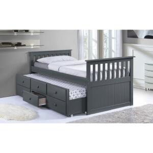 TWIN BED WITH DRAWERS