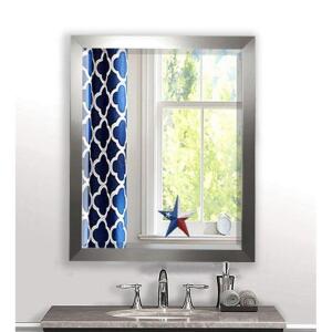 RECTANGULAR ALUMINUM BEVELED WALL MIRROR