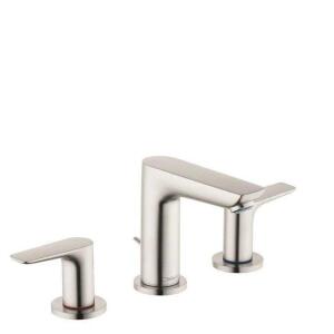 Talis E Wall Mounted Bathroom Faucet with Drain Assembly