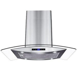 30" 400 CFM Ducted Island Range Hood