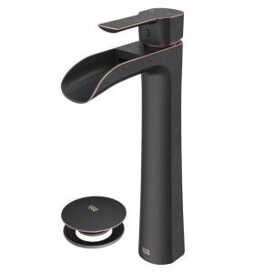 Niko Vessel Sink Bathroom Faucet with Pop-Up Drain