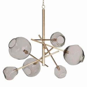 Molten 6-Light Sputnik Chandelier