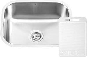 0-Hole Single Bowl Kitchen Sink