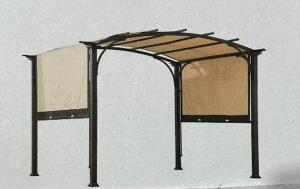 11FTX11FT METAL PERGOLA W/ CANOPY