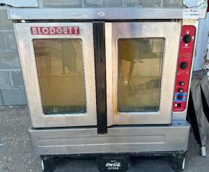DESCRIPTION: BLODGETT SINGLE DECK GAS CONVECTION OVEN. BRAND / MODEL: BLODGETT ADDITIONAL INFORMATION NATURAL GAS, 115 VOLT, 1 PHASE. DOES COME WITH L