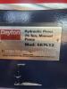DESCRIPTION: (1) HYDRAULIC PRESS BRAND/MODEL: DAYTON/467L12 INFORMATION: 75 TON FRAME CAPACITY, 26" STROKE, 75 TONS, SIZE: 30" X 60" X 87" RETAIL$: $1 - 3