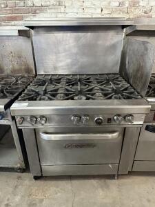 DESCRIPTION: SOUTHBEND SIX BURNER RANGE WITH CONVECTION OVEN. BRAND / MODEL: SOUTHBEND ADDITIONAL INFORMATION NATURAL GAS CONTACT For more details, si