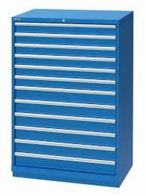 DESCRIPTION: (1) TOOL BOXBRAND/MODEL: LISTAINFORMATION: BLUESIZE: 12 DRAWER, APPROX 22 1/2" X 40 1/4" X 59 1/2"RETAIL$: $4709.55 EAQTY: 1