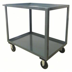 DESCRIPTION: (1) UTILITY CART WITH LIPPED METAL SHELVES BRAND/MODEL: PRODUCT NUMBER #1NFA8 INFORMATION: GRAY, STEEL SIZE: 1,400 LB LOAD CAPACITY, 36 I