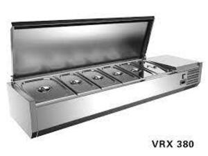 DESCRIPTION: (1) REFRIGERATED CONDIMENT HOLDER BRAND/MODEL: VEVOR #VRX1500 INFORMATION: STAINLESS STEEL SIZE: 150W, 1.8A, 110V 60 HZ RETAIL$: $1099.00