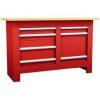 DESCRIPTION: (1) WORKBENCH WITH TOOL DRAWERS BRAND/MODEL: WORKSMART #WS-MH-WKBN-124 INFORMATION: RED SIZE: 7 DRAWERS RETAIL$: $736.09 EA QTY: 1