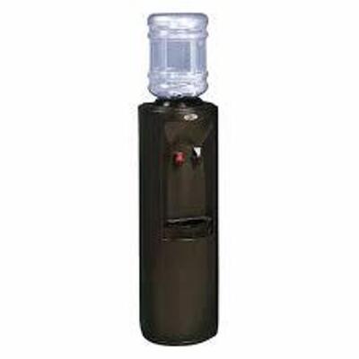 DESCRIPTION: (1) BOTTLED WATER DISPENSER, TOP LOADING, FREE STANDING BRAND/MODEL: OASIS #29NU03 INFORMATION: BLACK SIZE: COLD/HOT, 38 3/8 IN HT, PLAST