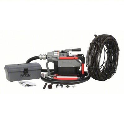 DESCRIPTION: (1) SECTIONAL DRAIN CLEANING MACHINE BRAND/MODEL: RIDGID #1XDX9 INFORMATION: RED SIZE: CORDED, K-60SP, 4 IN MAX. PIPE DIA., 5 SECTIONS RE