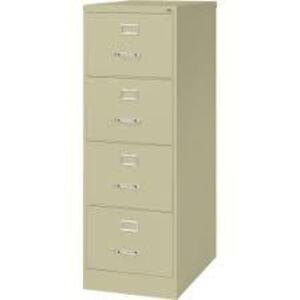 DESCRIPTION: (1) VERTICAL FILE CABINET, LEGAL SIZE BRAND/MODEL: HIRSH #16701 INFORMATION: PUTTY SIZE: 52"H X 18"W X 26.5"D RETAIL$: $327.86 EA QTY: 1