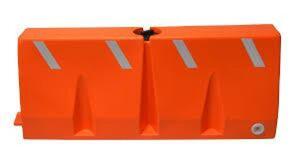 DESCRIPTION: (1) WATER FILLABLE BARRICADE INFORMATION: ORANGE, PLASTIC SIZE: 24 X 58", LID NOT INCLUDED RETAIL$: $771.80 EA QTY: 1