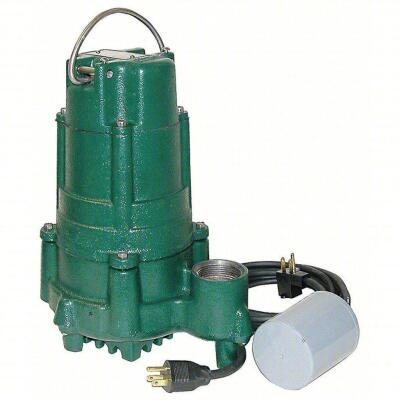 DESCRIPTION: (1) SUBMERSIBLE SUMP PUMP BRAND/MODEL: ZOELLER #19T426 INFORMATION: GREEN/CAST IRON/MAX LIQUID TEMP: 130F SIZE: 12"H X 10-1/8"BODY DIA RE