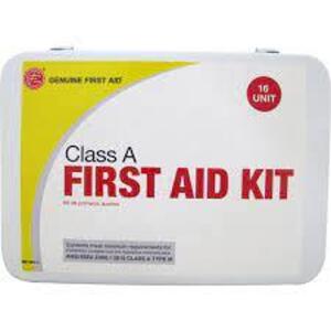 DESCRIPTION: (3) FIRST AID KIT BRAND/MODEL: GENUINE FIRST AID #34WK75 SIZE: 167 COMPONENTS RETAIL$: $21.03 EA QTY: 3