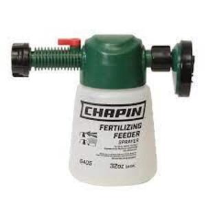 DESCRIPTION: (3) HOSE END FERTILIZING FEEDER SPRAYER BRAND/MODEL: CHAPIN #G405 INFORMATION: GREEN SIZE: 32 OZ RETAIL$: $114.54 EA QTY: 3