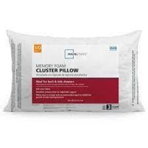 DESCRIPTION: (2) CLUSTER PILLOW MEMORY FOAM BRAND/MODEL: MAINSTAYS SIZE: QUEEN RETAIL$: $18.96 EA QTY: 2