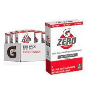 DESCRIPTION: (2) CASE OF (12) CARTONS OF (10) SPORTS POWDER STICKS BRAND/MODEL: GATORADE #5200 SIZE: 1 OZ PACKS RETAIL$: $68.00 EA QTY: 2