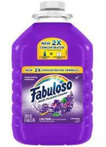 DESCRIPTION: (1) MULTI-PURPOSE CLEANER BRAND/MODEL: FABULOSO INFORMATION: LAVENDER SIZE: 1 GALLON RETAIL$: $7.99 EA QTY: 1