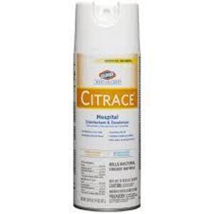 DESCRIPTION: (6) HOSPITAL DISINFECTANT AND SANITIZER BRAND/MODEL: CLOROX HEALTHCARE INFORMATION: CITRACE SIZE: 14 OZ RETAIL$: $13.85 EA QTY: 6