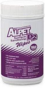 DESCRIPTION: (6) SURFACE SANITIZING WIPES BRAND/MODEL: ALPET D2 SIZE: 90 WIPES PER CONTAINER RETAIL$: $150.00 TOTAL QTY: 6