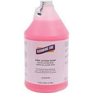 DESCRIPTION: (1) PINK LOTION SOAP BRAND/MODEL: GENUINE JOE #GJO02107 SIZE: 1 GALLON RETAIL$: $10.00 EA QTY: 1