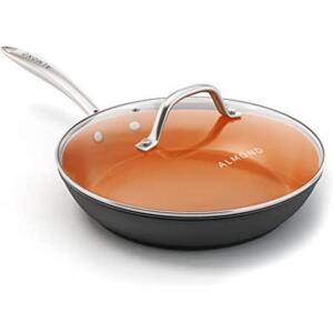 IKO COOK 3.5 QT. COPPER CERAMIC SAUTE PAN WITH LID RETAILS FOR $24.05